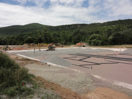 Construction de la nouvelle station d'épuration de Bauduen